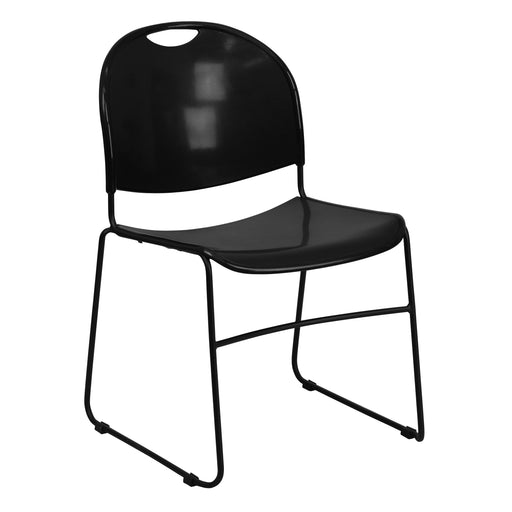 Black Stack Chair-Black Frame
