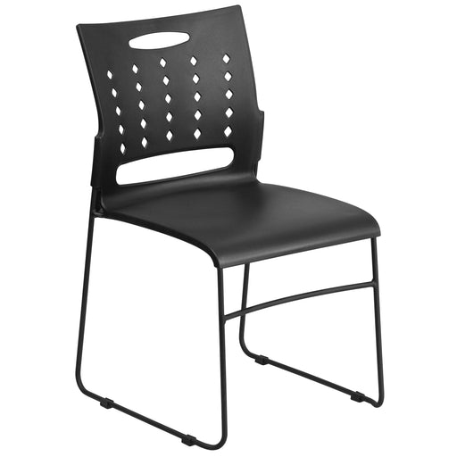 Black Plastic Stack Chair