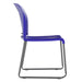 Blue Plastic Sled Stack Chair
