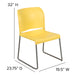 Yellow Plastic Stack Chair
