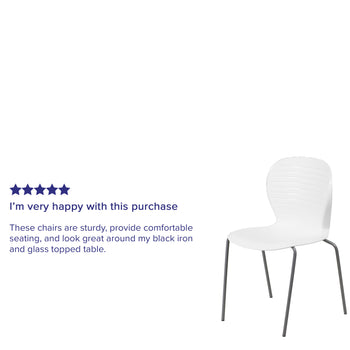 White Plastic Stack Chair