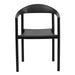 Black Plastic Stack Cafe Chair