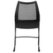 Black Plastic Sled Stack Chair