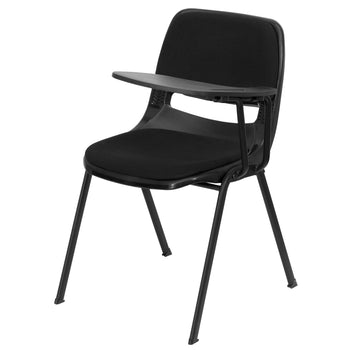 Black Plastic Tablet Arm Chair