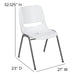 White Shell Stack Chair