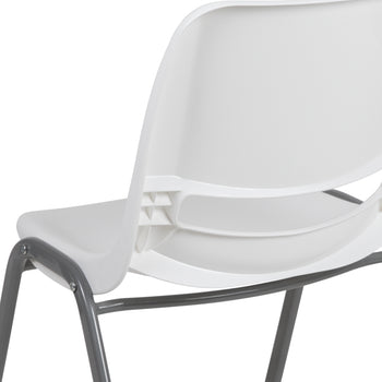 White Shell Stack Chair