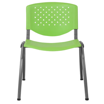 Green Plastic Stack Chair