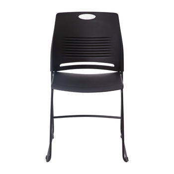 Black Sled Base Stack Chair