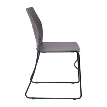 Gray Sled Base Stack Chair