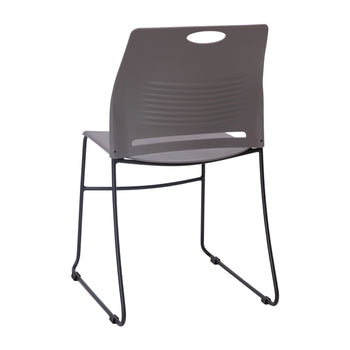 Gray Sled Base Stack Chair