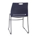 Navy Sled Base Stack Chair