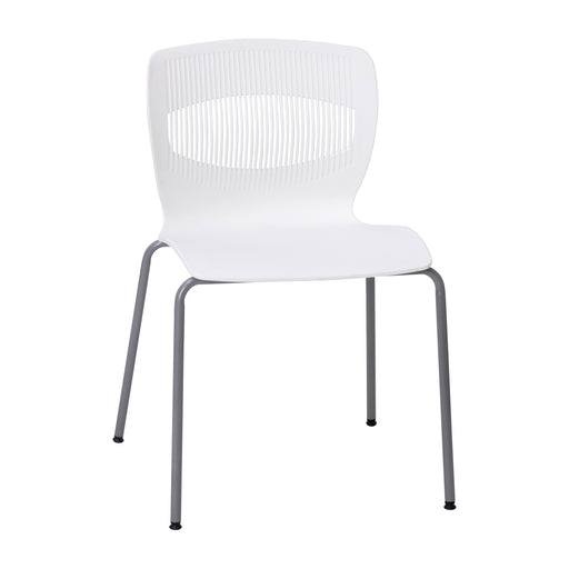 White Plastic Stacking Chair