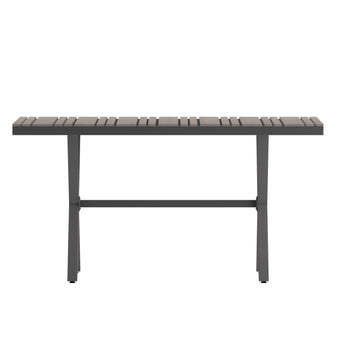 Gray/Gray X Frame Patio Table