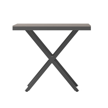 Gray/Gray X Frame Patio Table