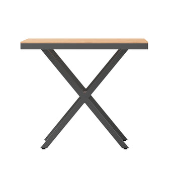 NAT/Gray X Frame Patio Table