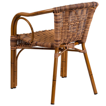 Brown Rattan Bamboo Chair