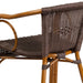 Dark Brown Rattan Bamboo Chair