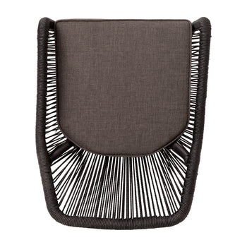 Set of 2 Black Patio Chairs
