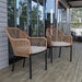 Set of 2 Natural Patio Chairs