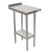 BK Resources SFTS-1830 18 Gauge Stainless Steel Filler Table With Undershelf 1 1/2" Backsplash 18" W x 30" D