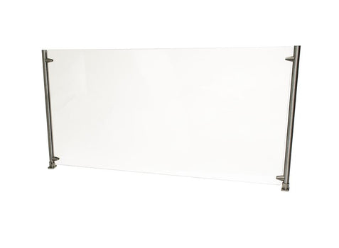 BK Resources SG-D-48 48" Divider Screen - Glass