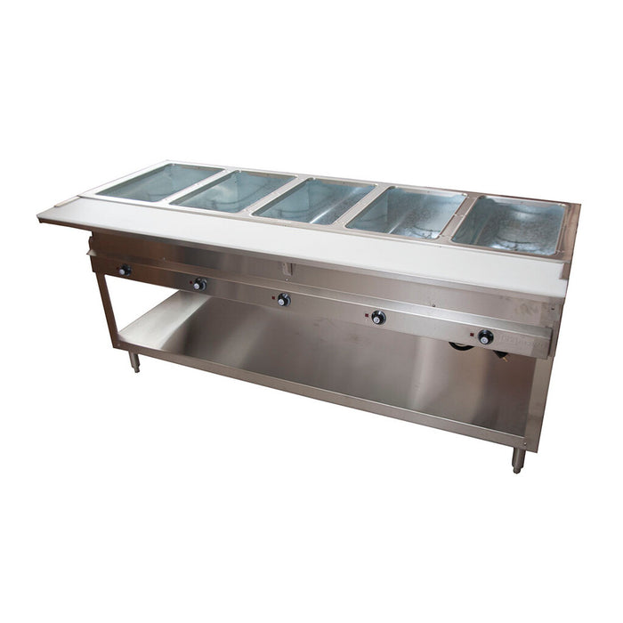 BK Resources STE-5-120 Open Well Electric Steam Table 5 Well - 120V 2500W