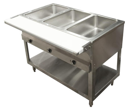 BK Resources STESW-3-240 Sealed Well Electric Steam Table 3 Well - 240V 2250W