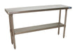 BK Resources SVT-1872 18 Gauge Stainless Steel Work Table withUndershelf 72" W x 18" D