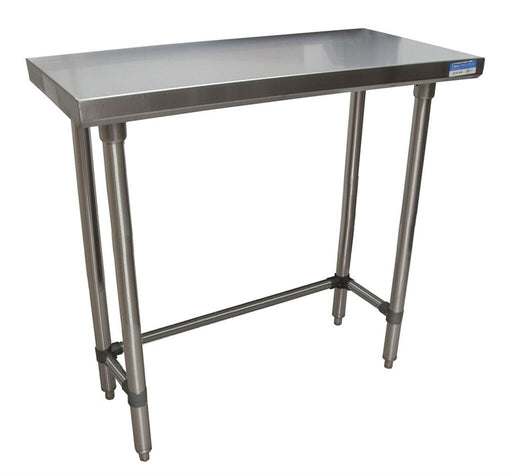 BK Resources SVTOB-1848 18 Gauge Stainless Steel Work Table With Open Base 48" W x 18" D