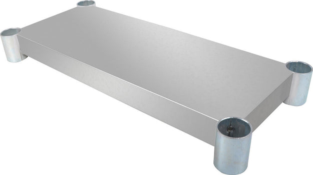 BK Resources SVTS-2424 Stainless Steel Work Table Adjustable Undershelf 24" W x 24" D