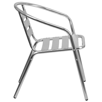 Aluminum Slat Back Chair