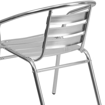 Aluminum Slat Back Chair