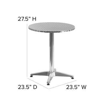 23.5RD Aluminum Table