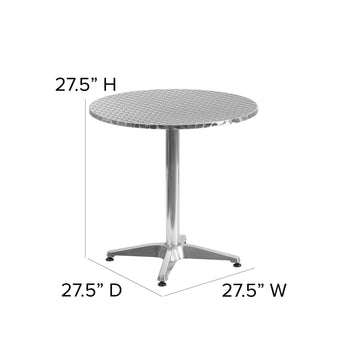 27.5RD Aluminum Table