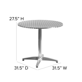 31.5RD Aluminum Table