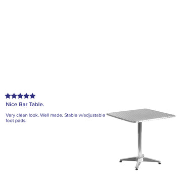 27.5SQ Aluminum Table