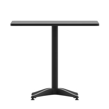 31.5SQ Black Metal Table