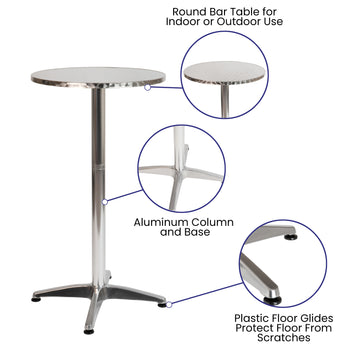 RD Aluminum Bar Height Table