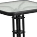23.5SQ Black Patio Table Set
