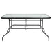 31.5x55 Black Patio Table Set