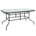 31.5x55 Gray Patio Table Set