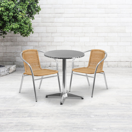 23.5RD Aluminum Table/2 Chairs