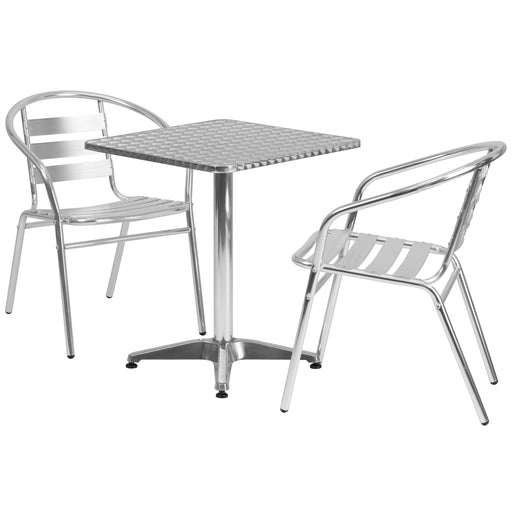 23.5SQ Aluminum Table Set