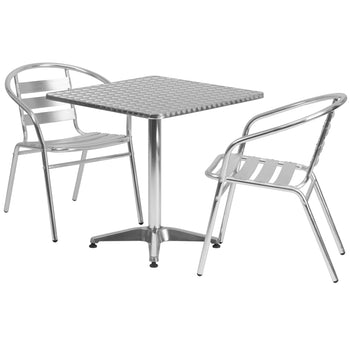 27.5SQ Aluminum Table Set