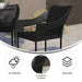 Black Patio Stack Chair