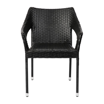 Black Patio Stack Chair