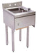 BK Resources UB4-18-1012HST-12-PG 18"X12" Underbar Dump Sink w/ Towel Dispenser & Faucet