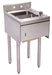 BK Resources UB4-18-1012HST-15 18"X15" Underbar Dump Sink w/ Towel Dispenser