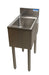 BK Resources UB4-21-1014HSS12 21"X12" Stainless Steel Underbar Dump Sink