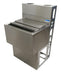 BK Resources UBDW-18-IB48 18"X48" Stainless Steel Insulated Ice Bin & Sliding Lid w/ Die Wall & Base